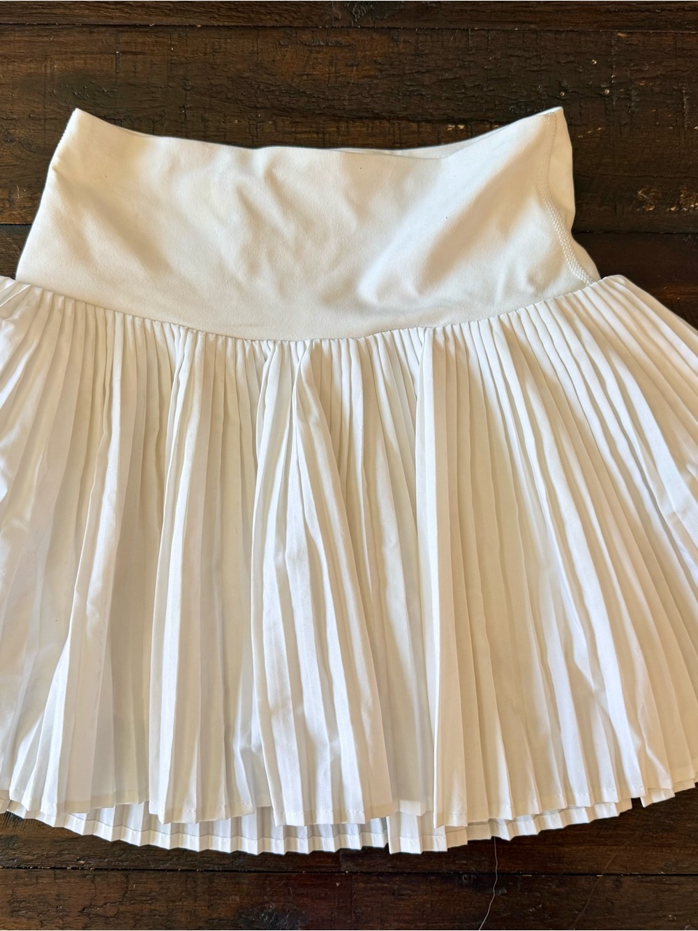 JoyLab White Pleated Tennis Skirt